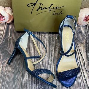 Thalia Sodi Navy Darria Strappy Sandals